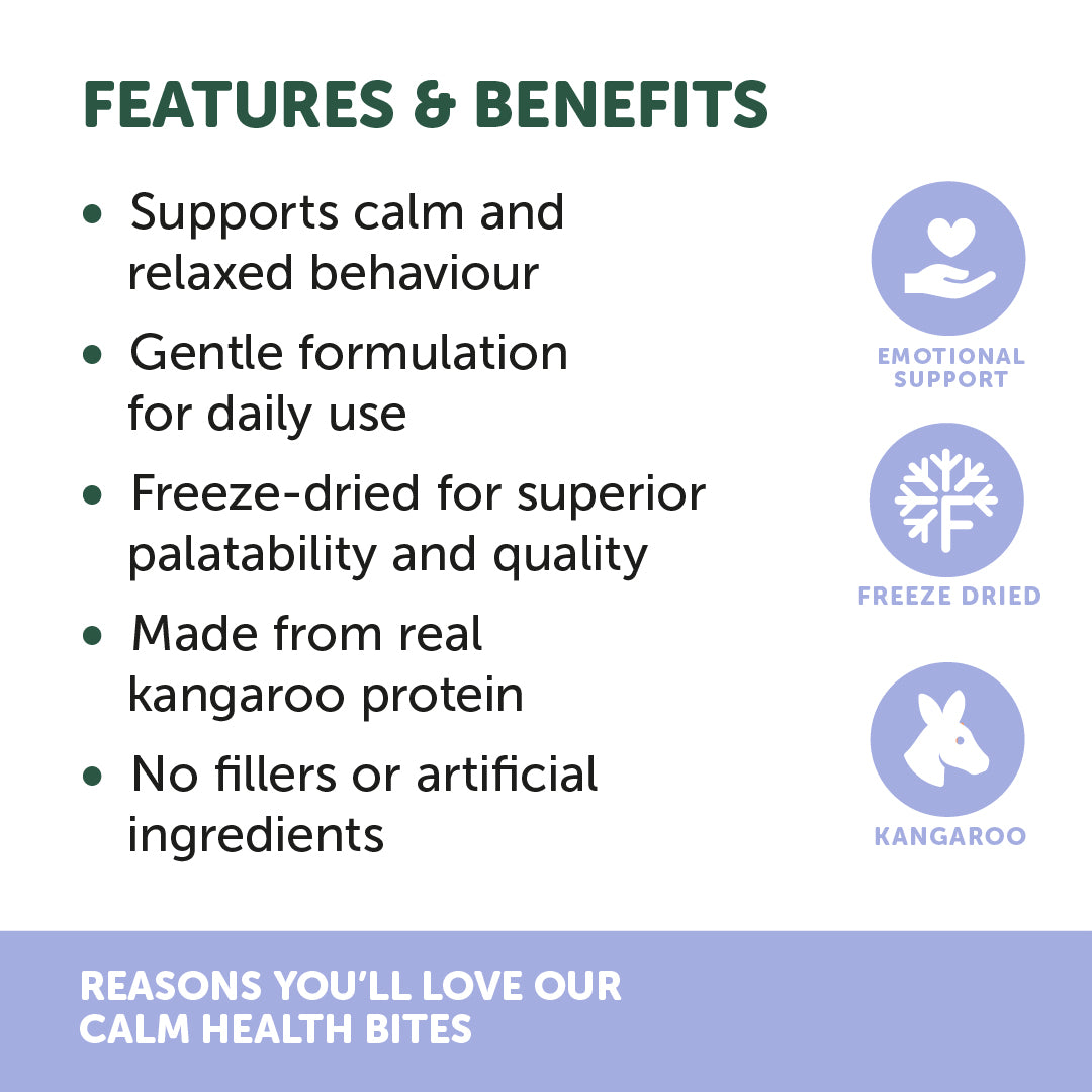 NAS Freeze Formed ™ Calm Health Bites 110g | 60 pieces