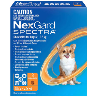 NexGard Dog SPECTRA | Flea, Heartworm, Flea, Tick, Intestinal Worm, and Mite Protection
