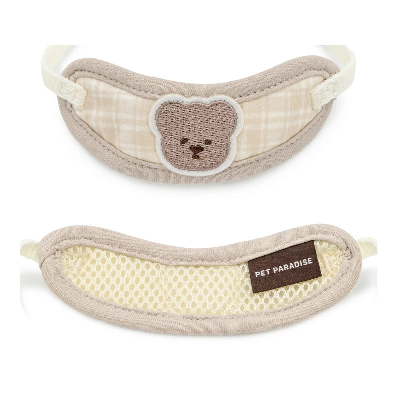 Dog Collar with Leash, Bear Pattern, Small Dog | One-Piece Collar