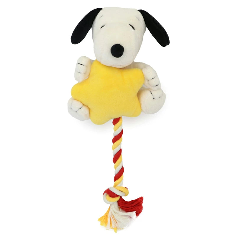 Snoopy Shooting Star Rope Toy Stuffed Animal | Small Dog Sound Rope Toy Cat Cute Astro