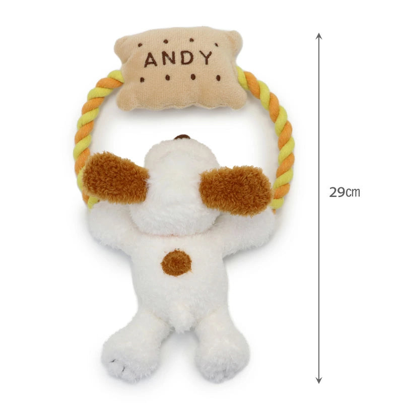 Snoopy Andy Dog Toy Rope Toy Stuffed Animal Sound Pet Toy Pet Toy TOY Cat Cute