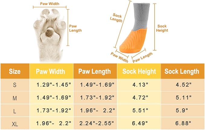 4PCS Dog Boots Paw Protector,Sports Non-Slip Pet Dog Anti-Slip Sole, Breathable Dog Booties Paw Protector for Hot Pavement Winter Snow Hiking Booties