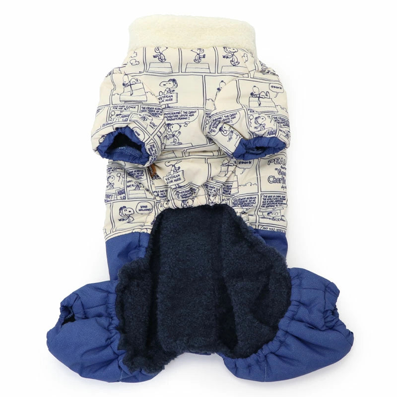 Dog winter clothes Snoopy overalls, cotton-filled, far infrared, airalls, small dogs, medium dogs, large dogs | Autumn/winter clothes, Flying Ace, warm, cold protection, cold protection, lightweight, light, warm, rompers, with feet