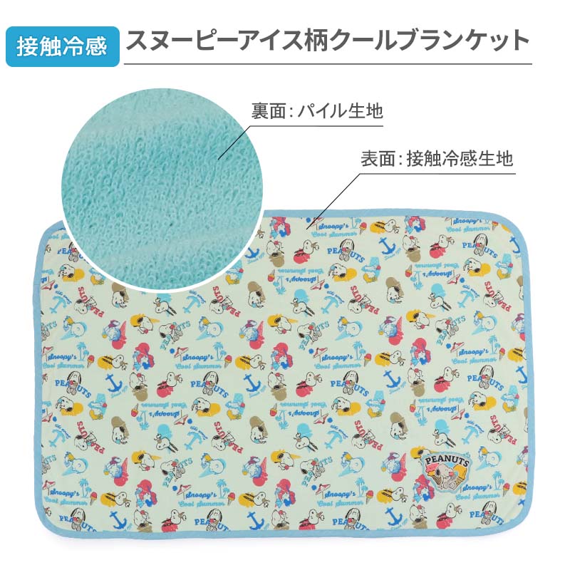 Snoopy Dog Blanket for Summer Cool Ice Pattern