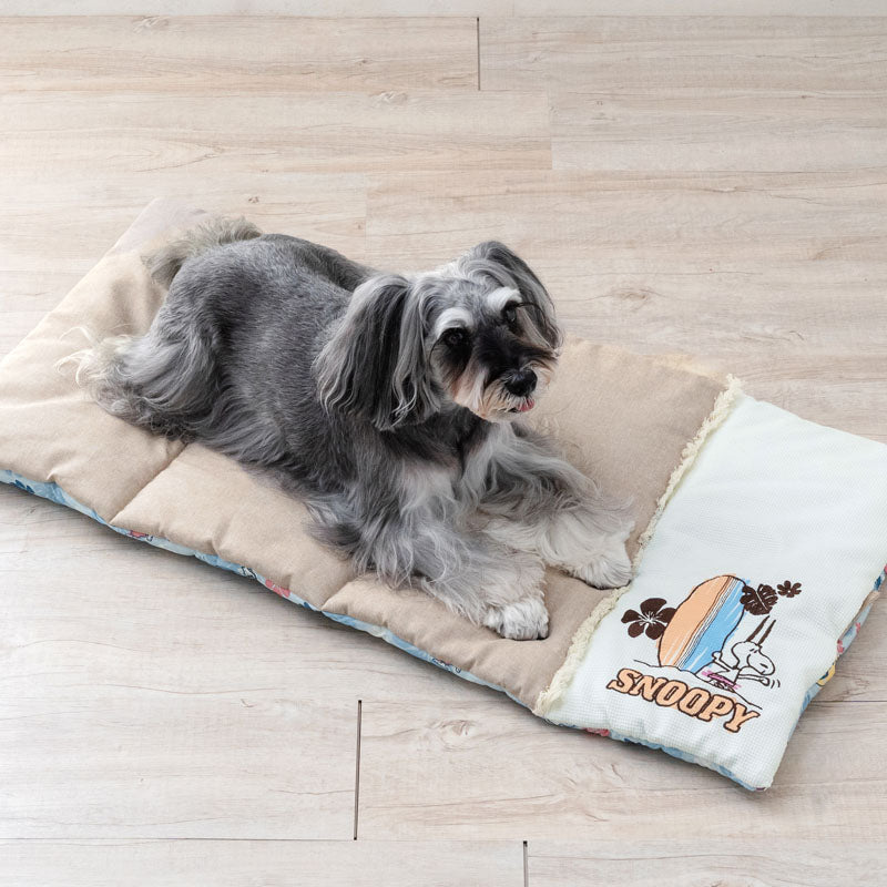 Snoopy Summer Cooling Cushion Surf Print Roll Mat Cooling Touch, Portable, Cooling Bed for Cats, Car