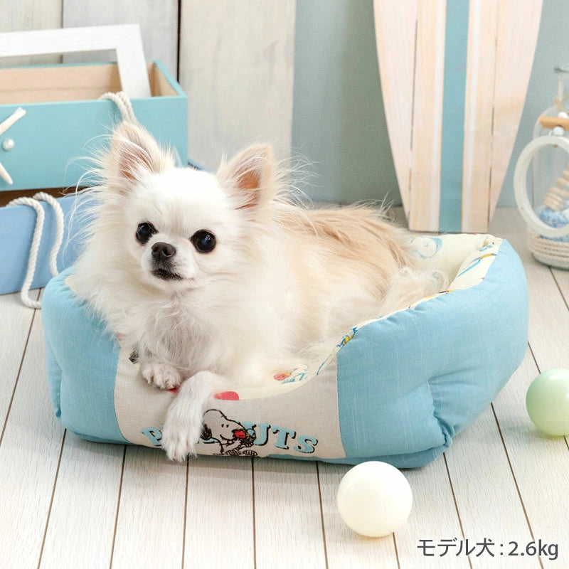 Dog Bed Cool Summer Snoopy Cuddler Small Dogs Medium Dogs Large Dogs | Ice Pattern Square Cool Touch Sensation Summer Cat Pet Bed Washable Cool Cool Cooling Heat Protection Nursing Care Senior Cushion Fluffy