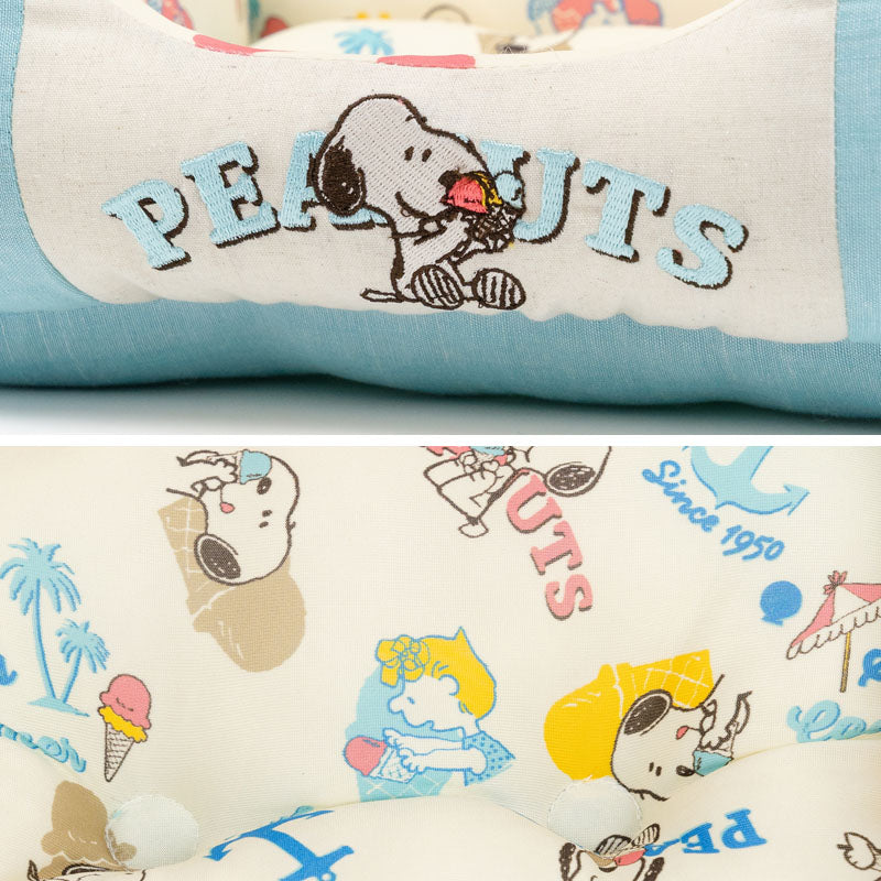 Dog Bed Cool Summer Snoopy Cuddler Small Dogs Medium Dogs Large Dogs | Ice Pattern Square Cool Touch Sensation Summer Cat Pet Bed Washable Cool Cool Cooling Heat Protection Nursing Care Senior Cushion Fluffy