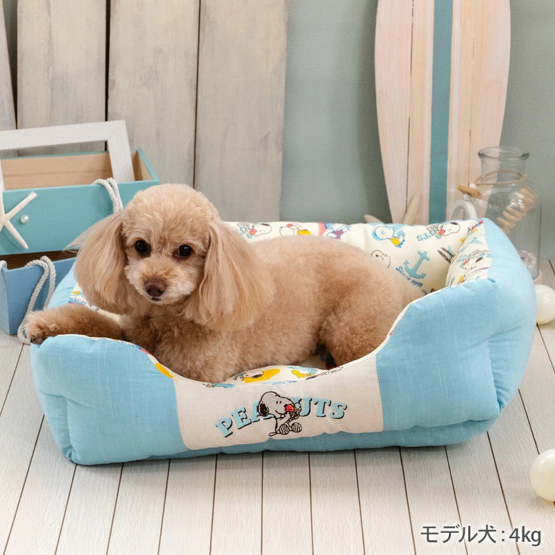 Dog Bed Cool Summer Snoopy Cuddler Small Dogs Medium Dogs Large Dogs | Ice Pattern Square Cool Touch Sensation Summer Cat Pet Bed Washable Cool Cool Cooling Heat Protection Nursing Care Senior Cushion Fluffy