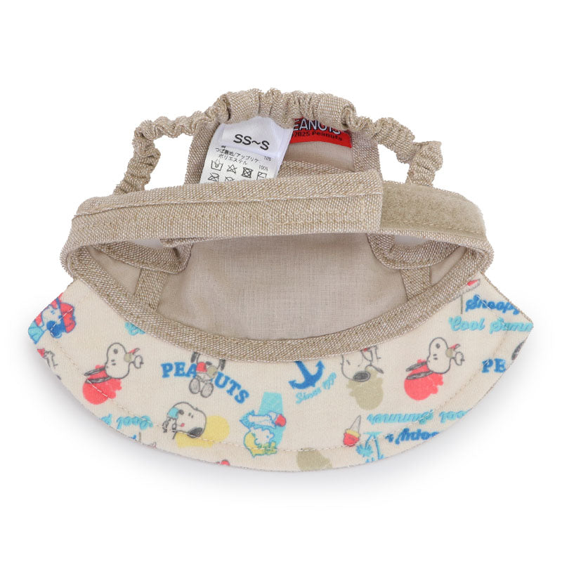 Snoopy dog clothes spring summer ice cream pattern linen hat