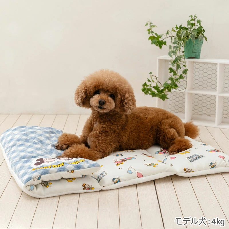 Disney Mickey Mouse Dog Pet Cushion Summer Cool Balloon Pattern Roll Mat