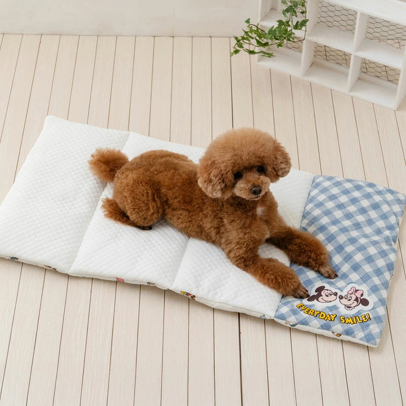 Disney Mickey Mouse Dog Pet Cushion Summer Cool Balloon Pattern Roll Mat