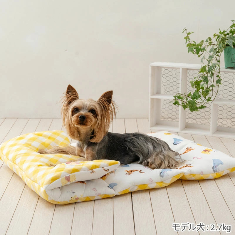 Disney Winnie the Pooh Dog Pet Cushion Summer Cool Everyone Pattern Roll Mat
