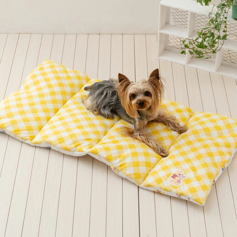 Disney Winnie the Pooh Dog Pet Cushion Summer Cool Everyone Pattern Roll Mat