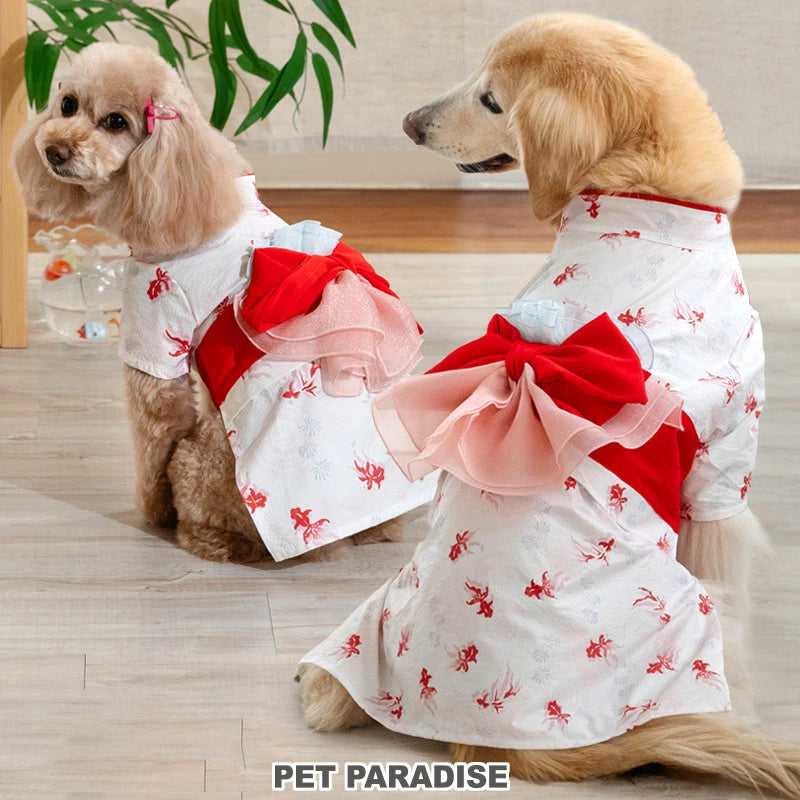 Summer clothes for dogs, goldfish pattern, yukata, Japanese style, Japanese pattern