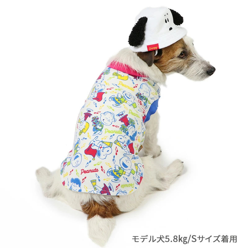 Snoopy dog clothes spring summer dog clothes T-shirt small dog bucket hat included | Hat summer stylish cute hat headgear bucket hat set
