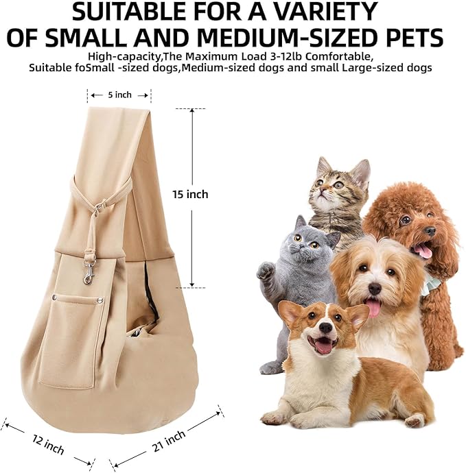 Cat Puppy Sling Carrier Bag Walking Bag