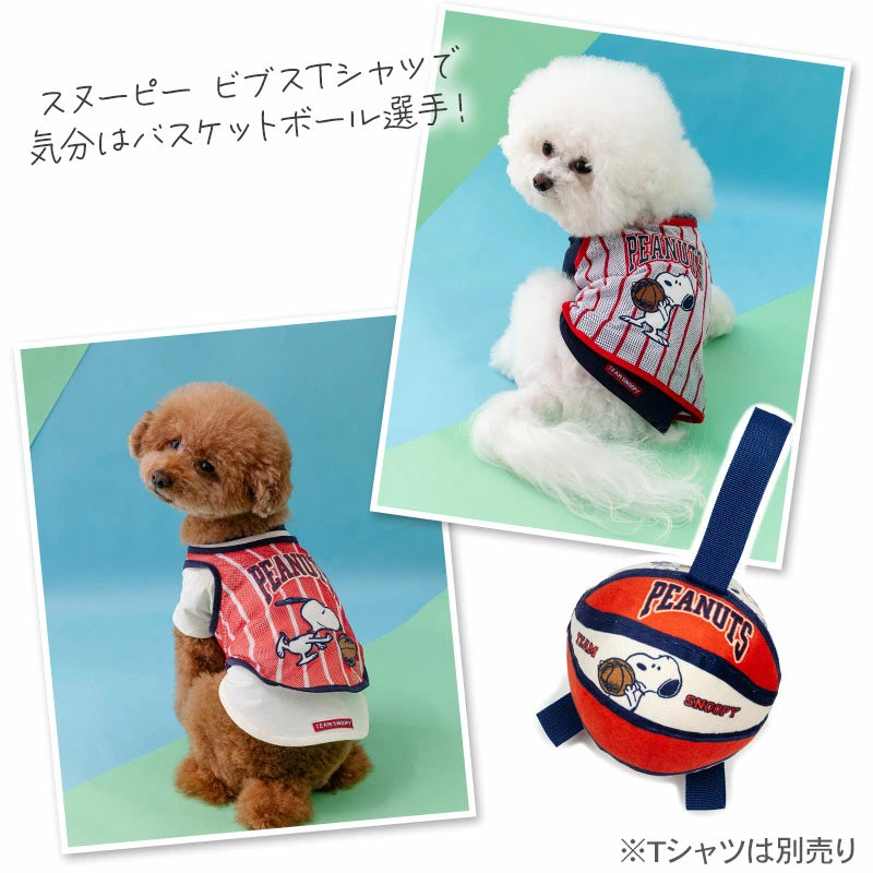 Snoopy Dog Toy with Tab Basketball Ball for Small Dogs and Extra Small Dogs | Red TOY Basketball Toy Pet Toy Cute