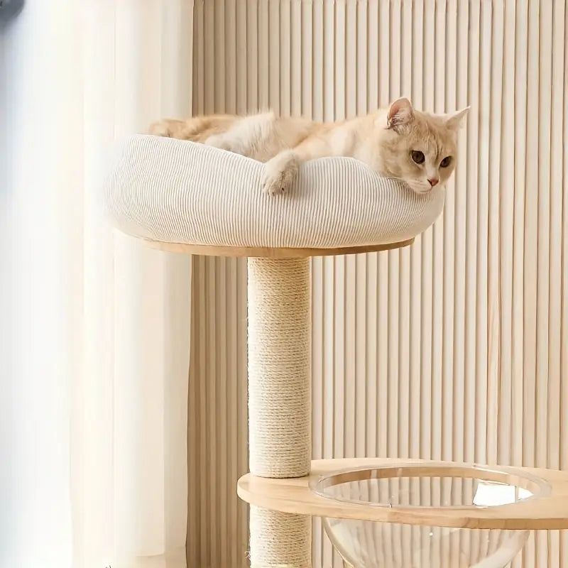 Cat Tower with Scratching Board and Ball