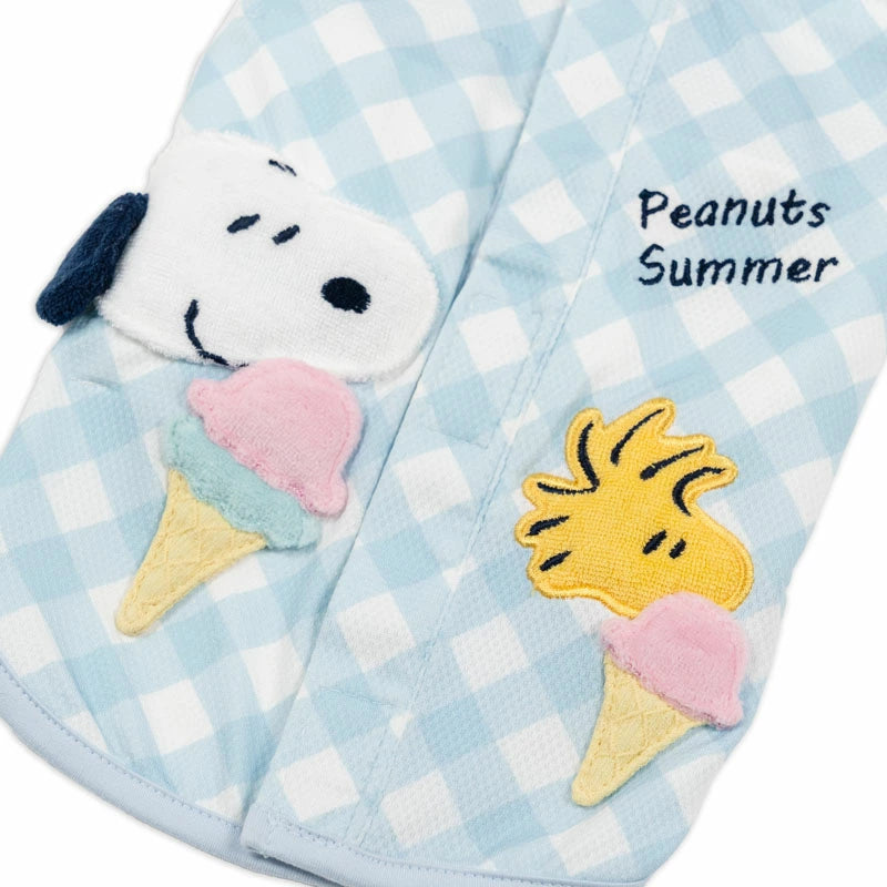 Snoopy Dog Clothes Spring Summer Pocket Cool Ice Pattern Tank Top Open Back Small Medium Large Dogs | Blue Ice Pack Cool Water Absorbent Quick Drying Cool to the Touch Pocket Cool