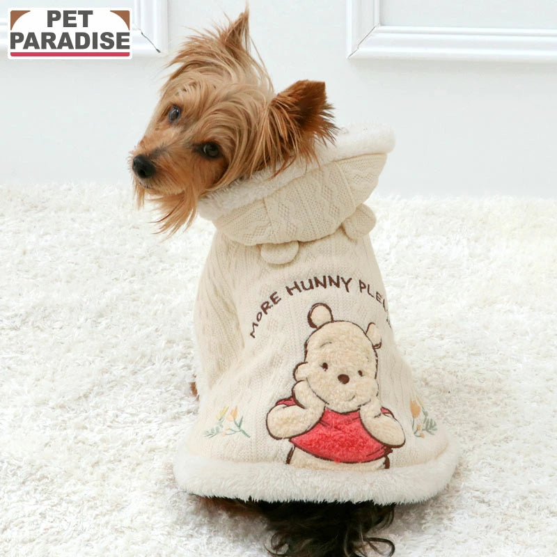 Disney Winnie the Pooh Dog Clothes Winter Knit Poncho
