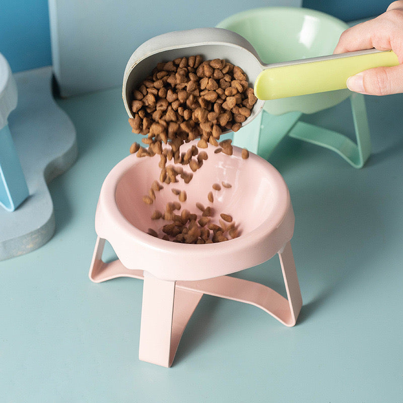 Ceramic Pet Elevated Bowl - Ice Cream