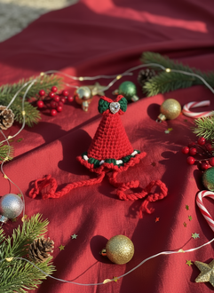 Handmade Xmas Red Hat