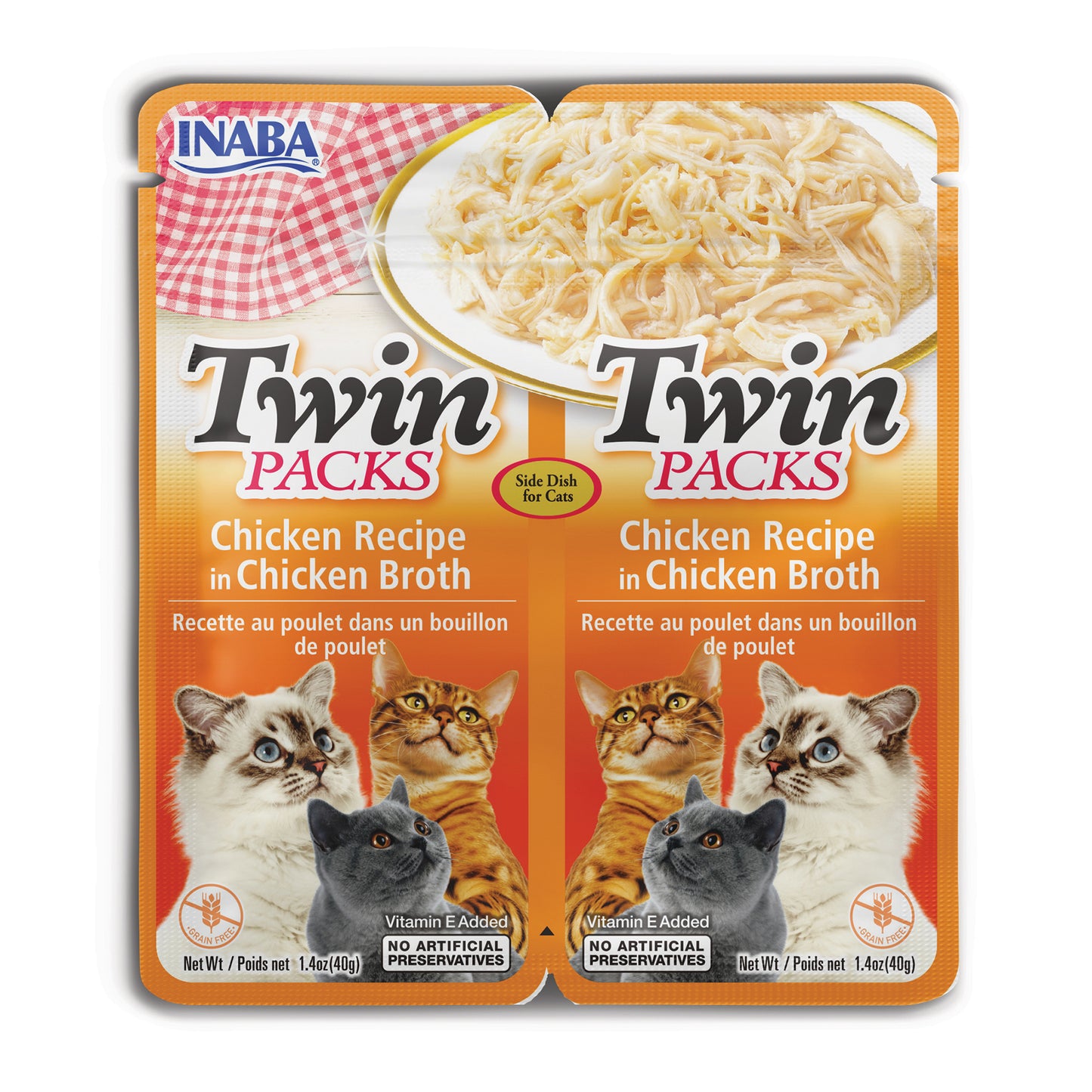 Inaba Twin Packs Chicken Recipe in Chicken Broth 80g (40g X 2 Packs)