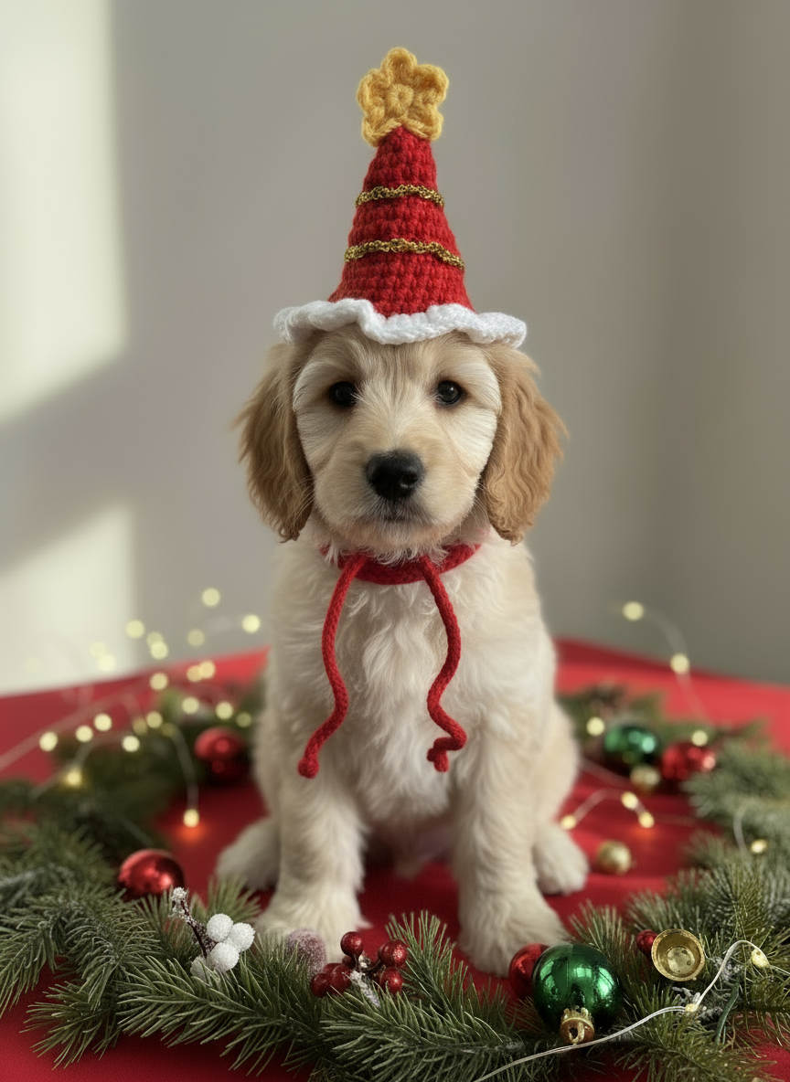 Handmade Xmas Hat with a Star