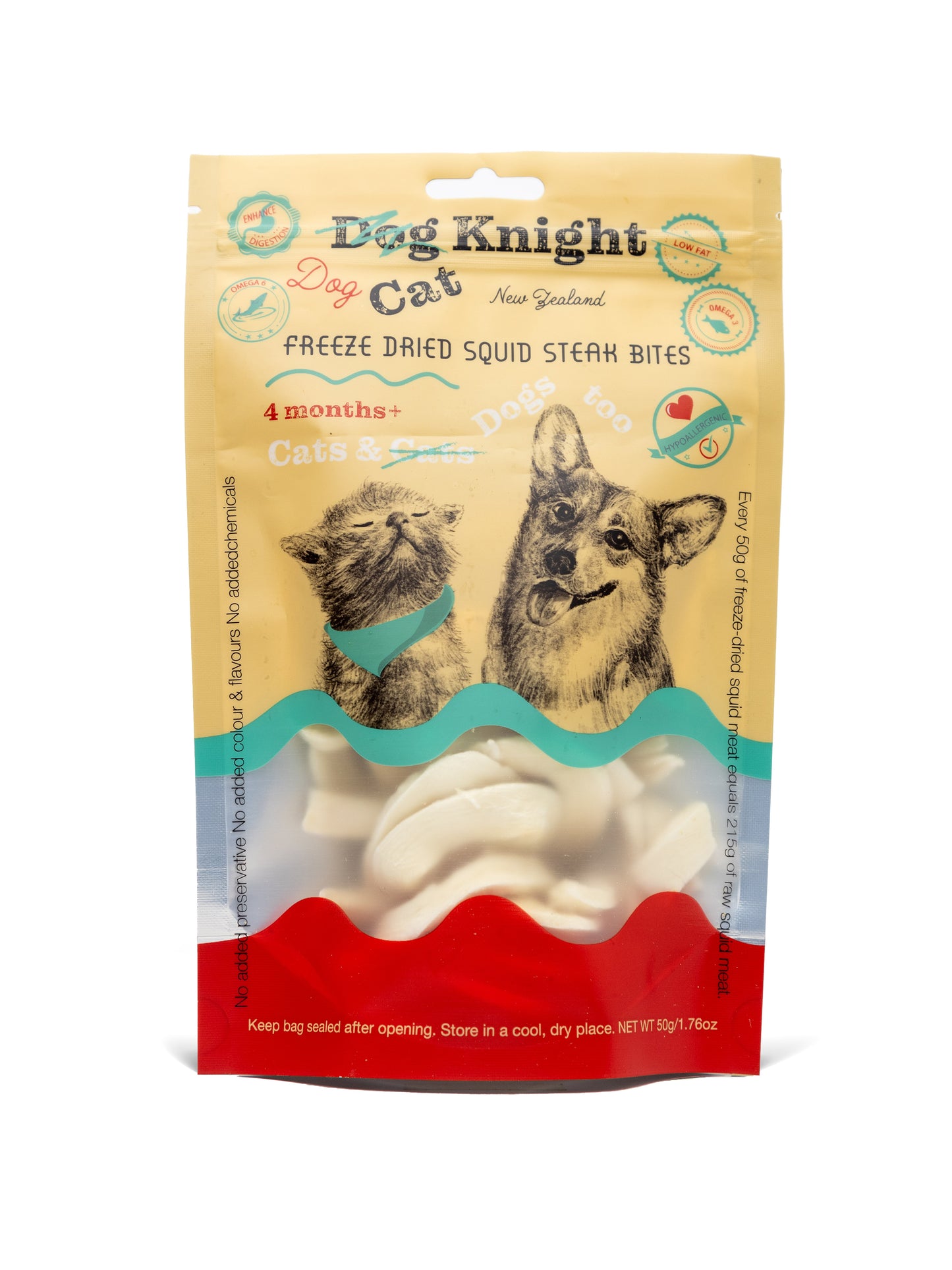 Freeze Dried Squid Bites 50g | Dog Knight