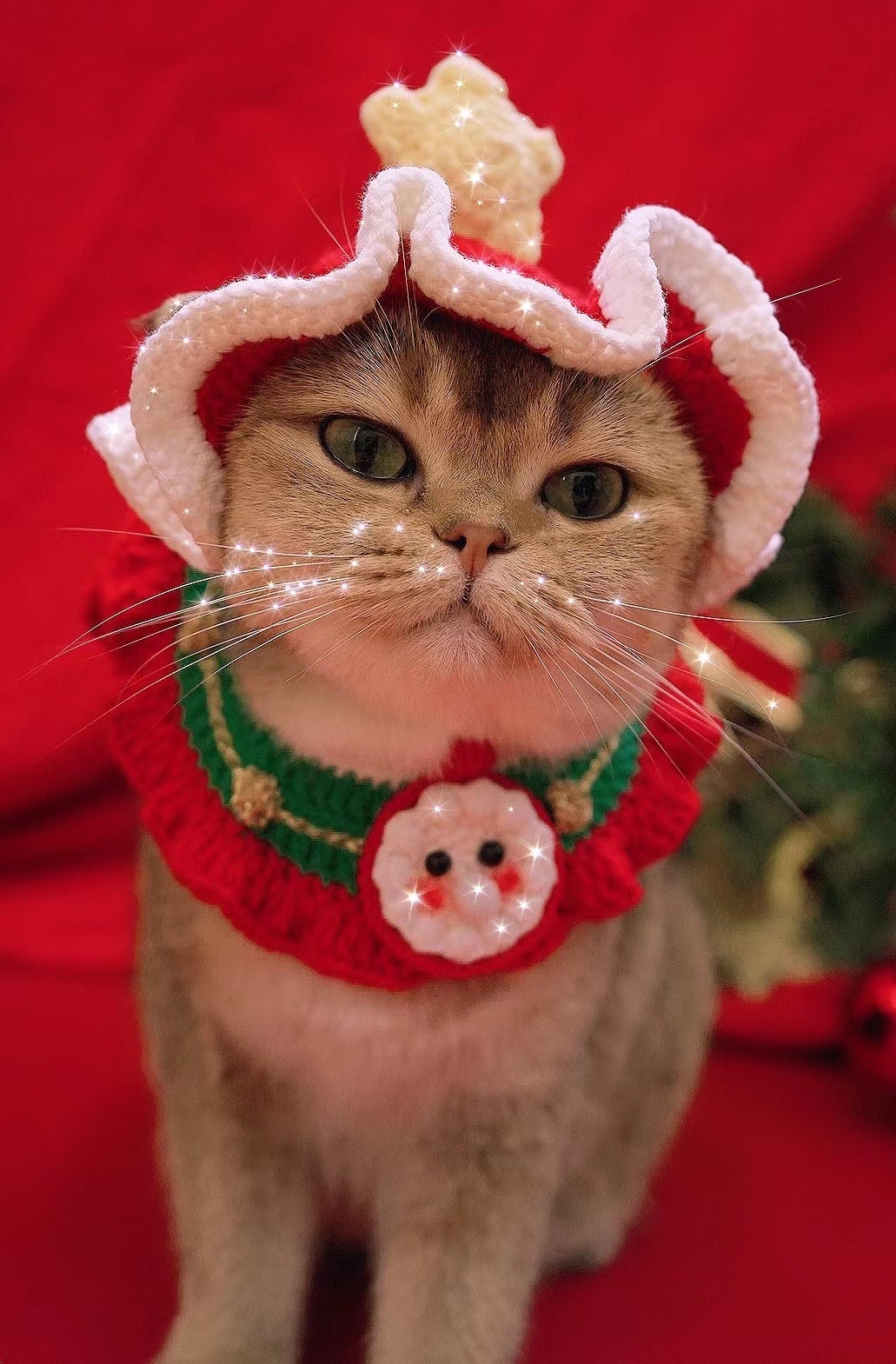Handmade Xmas Santa Bandana