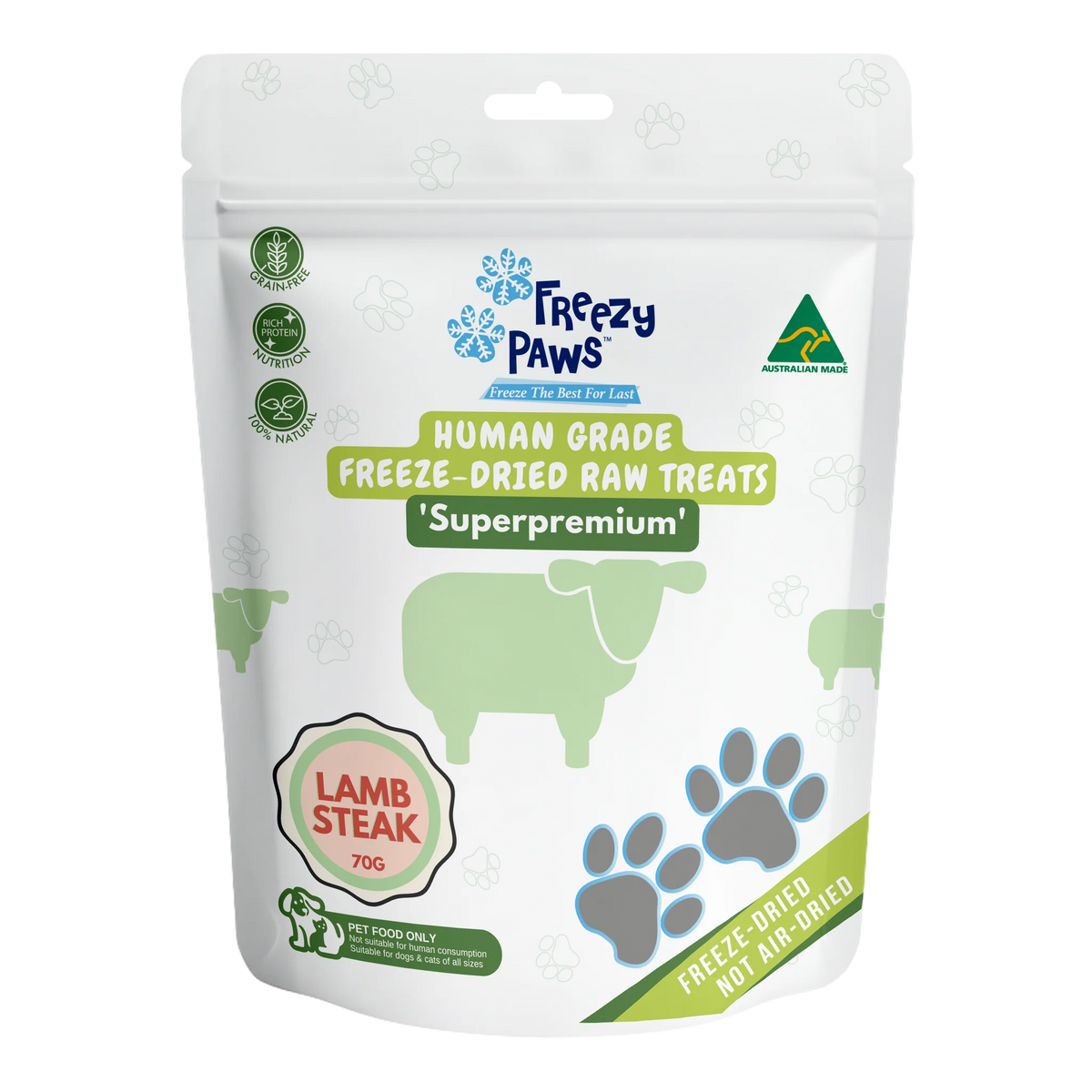 Freezy Paws Lamb Steak 70g