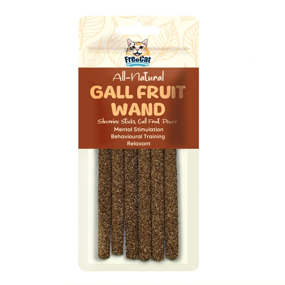 Freecat All Natural Gall Fruit Wand 6 pieces