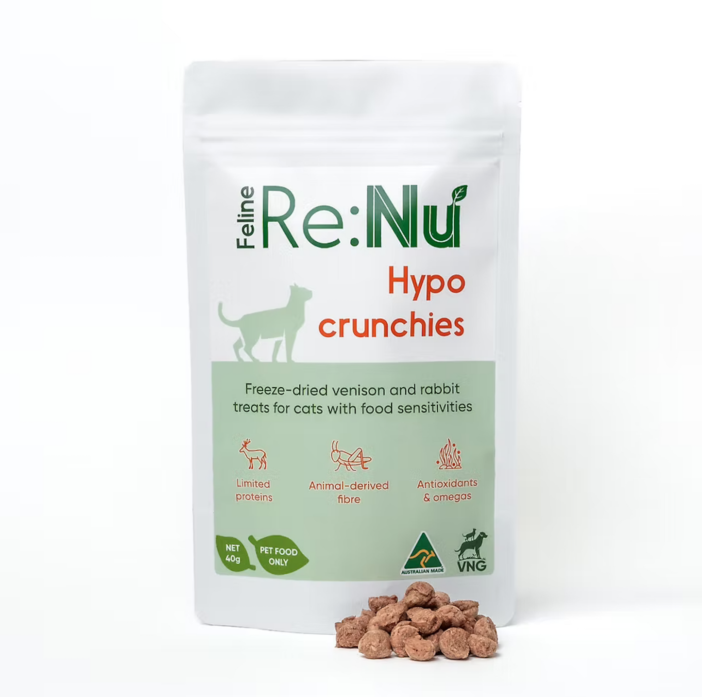 Feline Hypo Crunchies 40g