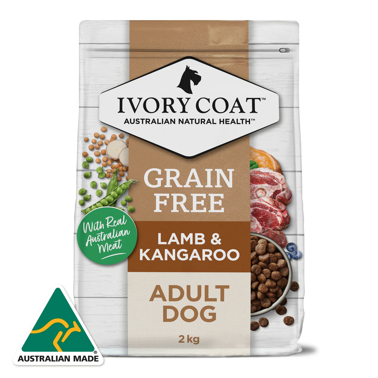 Ivory Coat Dog Lamb & Kangaroo 2kg