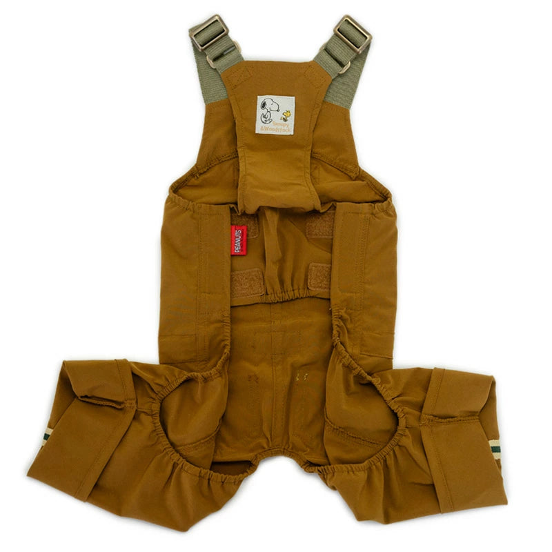 Snoopy Dog Clothes Spring Mascot Attached Overalls Size Adjustment Brown Small Medium Large Dogs