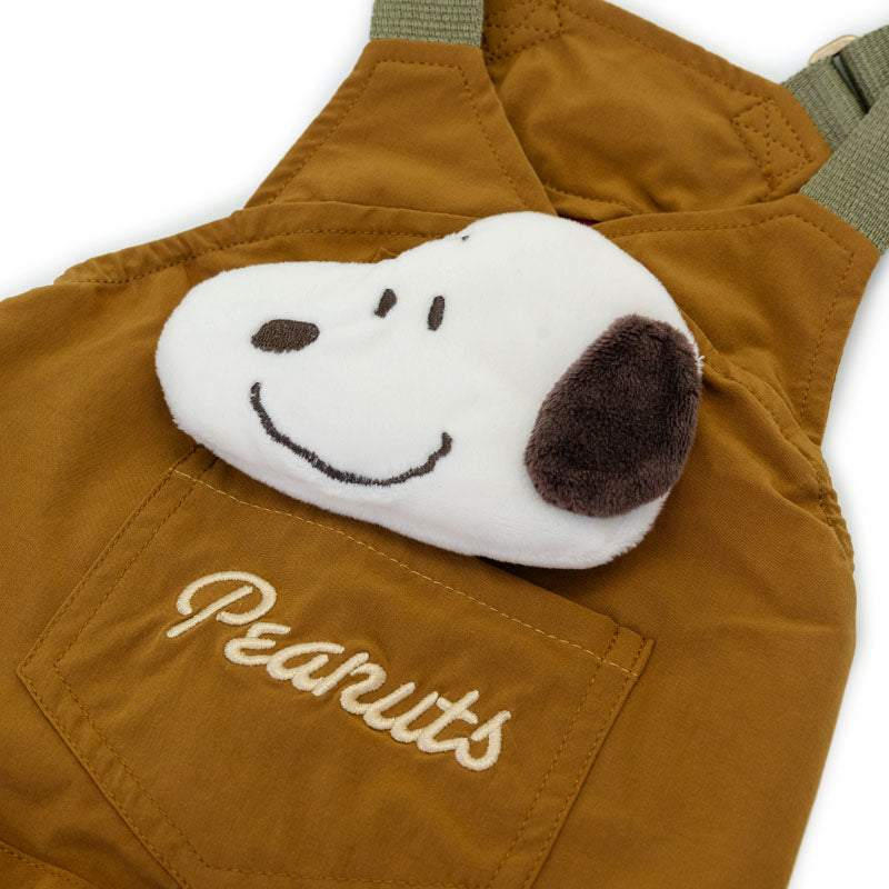 Snoopy Dog Clothes Spring Mascot Attached Overalls Size Adjustment Brown Small Medium Large Dogs