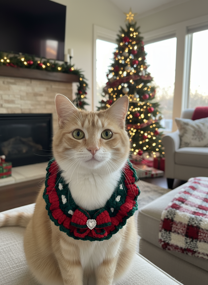 Handmade Xmas Bandana