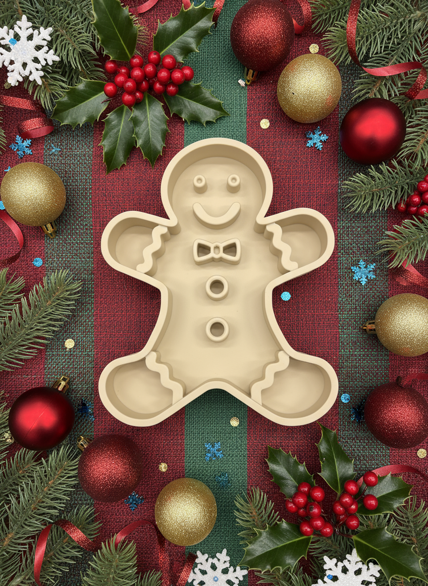 Xmas 3-in-1 Pet Slow Food Bowl Silicone Licking Mat and Puzzle Feeder Hamper