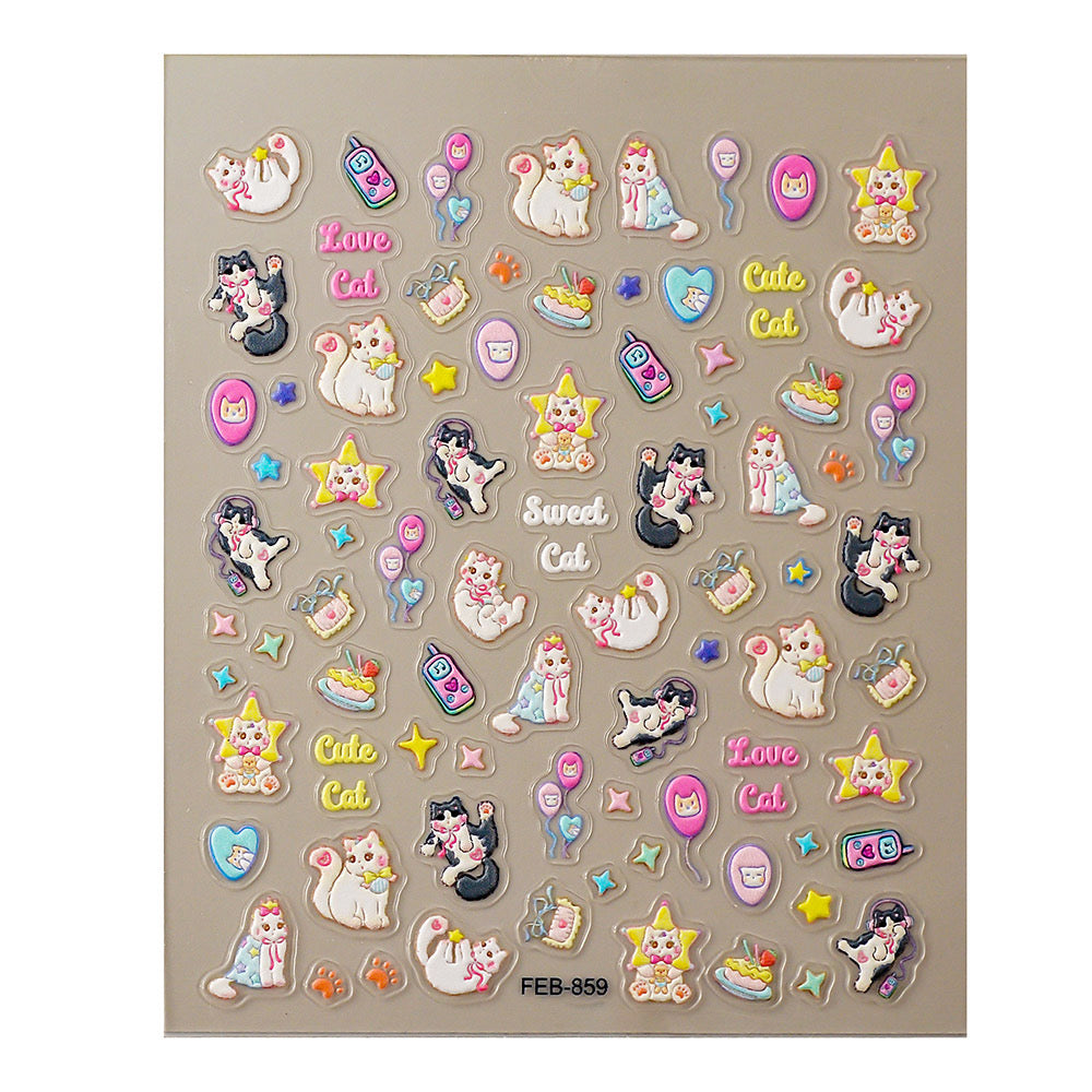 Cats and Dogs Nail Stickers