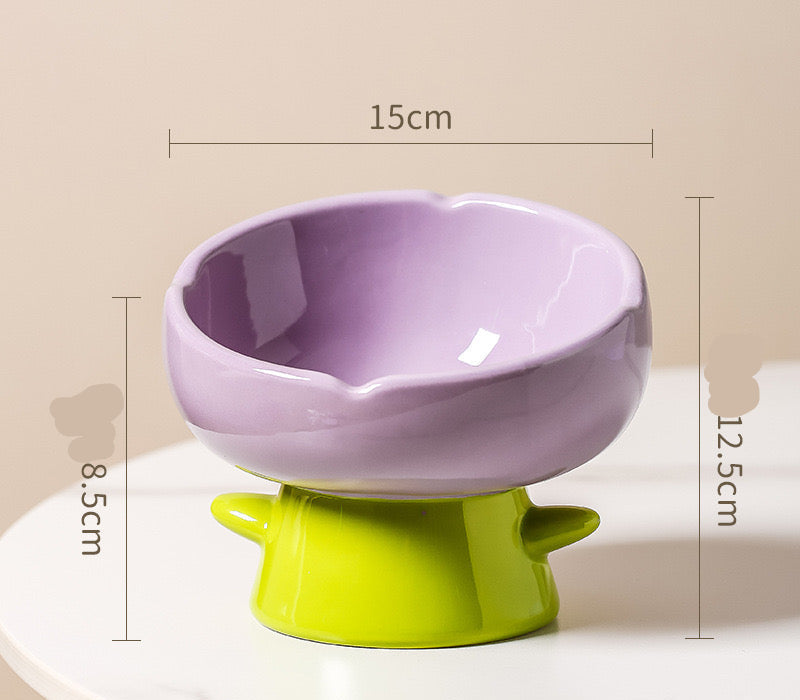 Elevated Bowl - Flowers