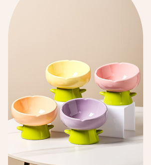 Elevated Bowl - Flowers