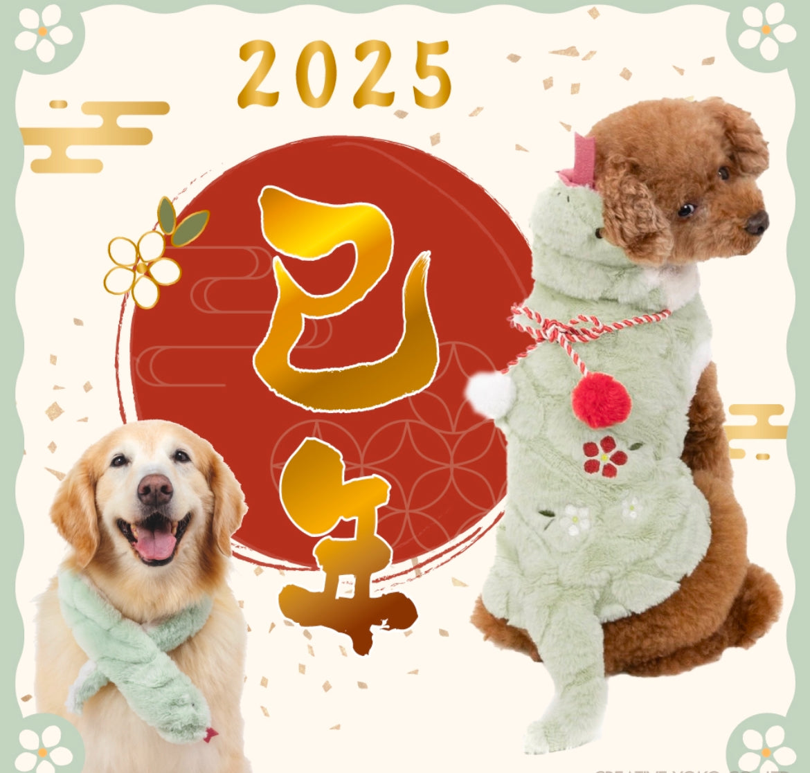 Dog clothes, Chinese zodiac, snake, hoodie, New Year's costume, snake, 2025, snake, transformation, costume, funny
