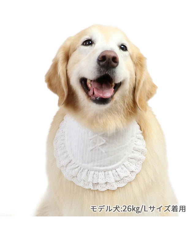 Pet bib, small dog, medium sized dog, large dog, ruffles | custom made, cat necklace, ribbon, lace, fashionable, cu