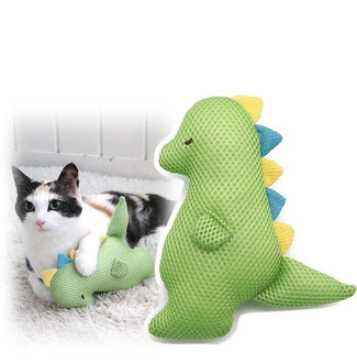 Cat Toy Mesh Toy Dinosaur | Kicking Cat Toy with Catnip Stylish Cute Toy TOY