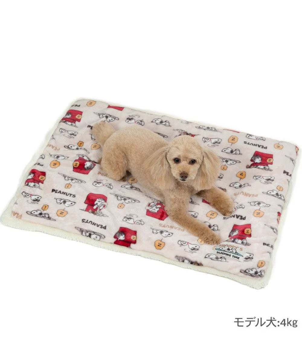 Snoopy nap pattern square mat