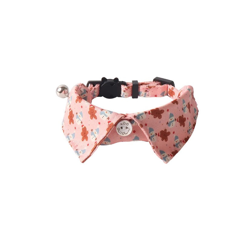 Cat Christmas Gingerbread Man Collar – Bow Tie, Bandana, Collar