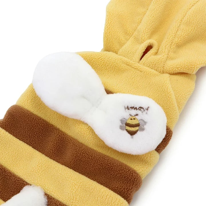 Bee Fleece Winged Bee Cute Soft Hooded Bee Costume Cosplay