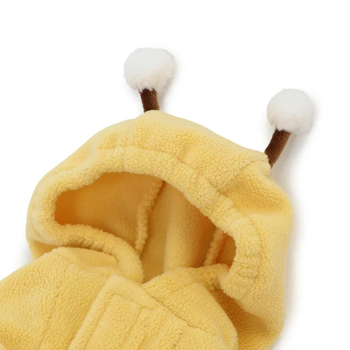 Bee Fleece Winged Bee Cute Soft Hooded Bee Costume Cosplay