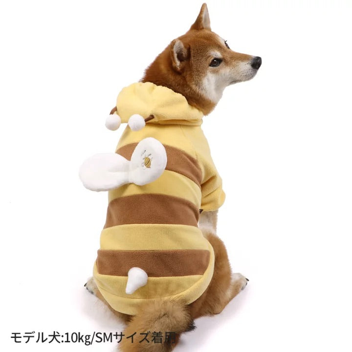 Bee Fleece Winged Bee Cute Soft Hooded Bee Costume Cosplay