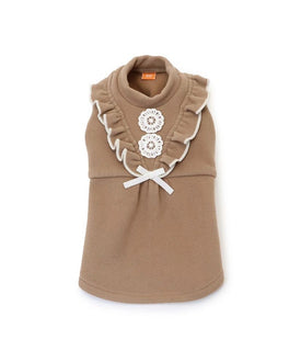 Petty Heat Dress Frill | Flower Ribbon, Heat-generating Material, Warm, Warm, Stylish, Cute, Heat Retention, Cold Protection, Going Out, Lightweight,